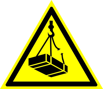 И29 опасно! возможно падение груза (пленка, 500х500 мм) - Знаки безопасности - Знаки и таблички для строительных площадок - магазин "Охрана труда и Техника безопасности"