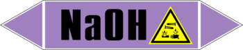 Маркировка трубопровода "na(oh)" (a07, пленка, 358х74 мм)" - Маркировка трубопроводов - Маркировки трубопроводов "ЩЕЛОЧЬ" - магазин "Охрана труда и Техника безопасности"